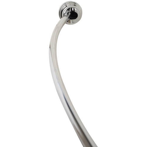 Zenna Home Never Rust Aluminum Tension Curved Shower Rod
