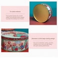 thumbnail image 3 of Cookie Tins with Lids Wedding Mother's Day Round Gift Tins for Cake Candy Cookie Food Storage - Christmas Merry Bear Small Size, 3 of 6