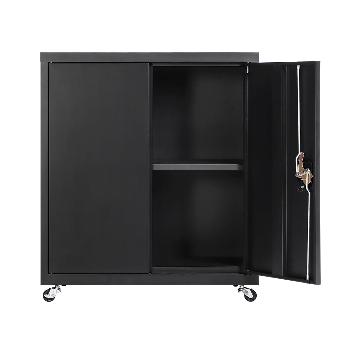 GREATMEET Metal Garage Cabinet, Steel Storage Cabinets with Locking Doors  and 4 Adjustable Shelves, 70.8 Lockable Cabinet for Garage, Black Storage