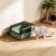 thumbnail image 4 of Cat Litter Box, Semi‑Enclosed High‑Sided Enclosure with Top Entry, Large Kitty Litter Box for Indoor Cats,Easy to Clean Cat Toilet Indoor Pet Supplies, 4 of 6