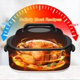 thumbnail image 2 of Electric Roaster, Roaster Oven 26 Quart with Self-Basting Lid, Turkey Roaster Oven with Removable Pan and Rack, Adjustable Temperature Control Powerful 1450W Stainless Steel Roaster Oven, White, 2 of 7