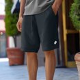 thumbnail image 5 of Dalix Ghost Embroidered Short Soft Fleece Relaxed Drawstring Fit Lounge Mens in Navy Blue 2XL XX-Large, 5 of 5
