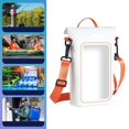 thumbnail image 4 of Phone Waterproof Bag with Shoulder Strap Large Capacity Transparent See-though Underwater Cellphone Case Pouch Bag, 4 of 6