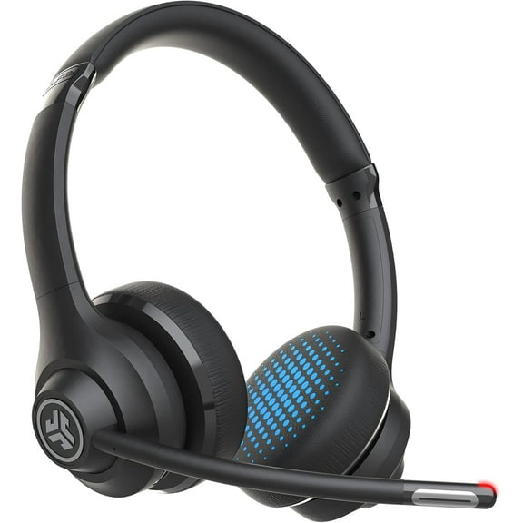 Pre-Owned JLab Go Work Wireless On-Ear Headset - Bluetooth or Wired Office Headset with Multipoint and 45 Hours Playtime