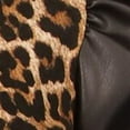 thumbnail image 4 of MICHAEL MICHAEL KORS Womens Beige Animal Print Crew Neck Top Petites P\S, 4 of 4