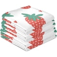thumbnail image 2 of Coolnut Kitchen Dish & Tea Towel Strawberries Reusable Cloths for Cooking and Drying Dishes for Home Kitchen Cleaning, 28x18in-6 PCS, 2 of 5