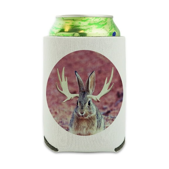 Jackalope Realistic Can Cooler - Drink Sleeve Hugger Collapsible Insulator - Beverage Insulated Holder