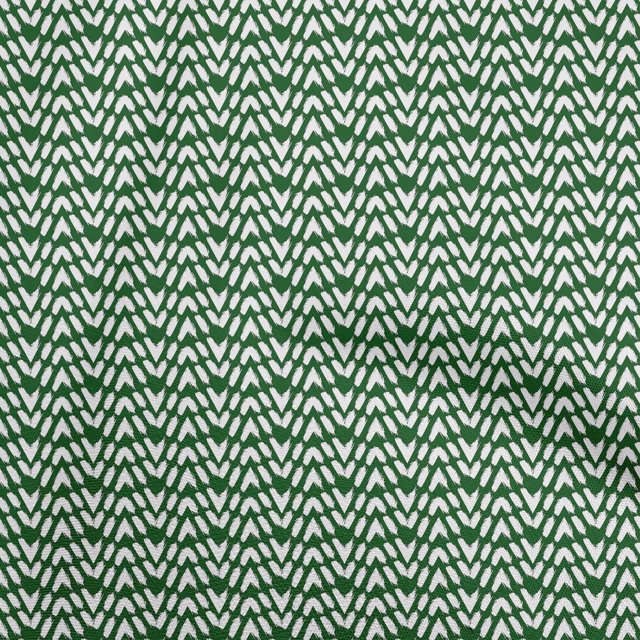 oneOone Cotton Cambric Green Fabric Abstract Brush Stroke Craft Projects Decor Fabric Printed by The Yard 56 Inch Wide