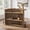 Warm‑Natural Oak, variant on Fnova 47.24" Arc‑Shaped Home Bar Table, 3‑Tier Curved Storage Counter Table with Metal Footrest, Freestanding Liquor Bar Unit for Basement, Living Room, Pub, Entertainment Space
