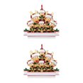 thumbnail image 1 of Ounissouiy Animal Árbol de Navidad Adorno colgante Chimenea Puerta Oficina Hotel Decoración del hogar Colgante decorativo 6 Animales 6 animales 2Conjunto, 1 of 6