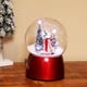 thumbnail image 2 of Inteprter Caja de música de Navidad Giratoria Papá Noel Muñeco de nieve Bola de cristal Cajas musicales decorativas adorables Luz LED Bola de Kits de decoración para fiestas Papá Noel, 2 of 6