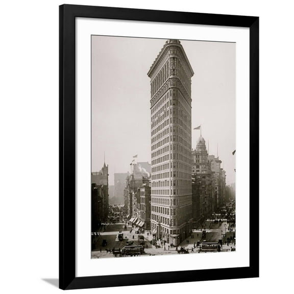Art.com Flat-Iron I.E. Flatiron Building, New York, N.Y. Photo, Black Frame Wall Art, 32" x 40"