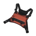 thumbnail image 3 of Bolsa de pecho para hombre y mujer, ligera, ideal para correr, viajar y entrenar. naranja, 3 of 8