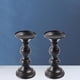thumbnail image 3 of 2pcs Zulema candelero vintage decoración Negro, 3 of 7