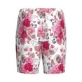 thumbnail image 7 of Daiia Peonies And Roses Mens Woven Stretch Pajama Short,Short Pajama Pants-Small, 7 of 7