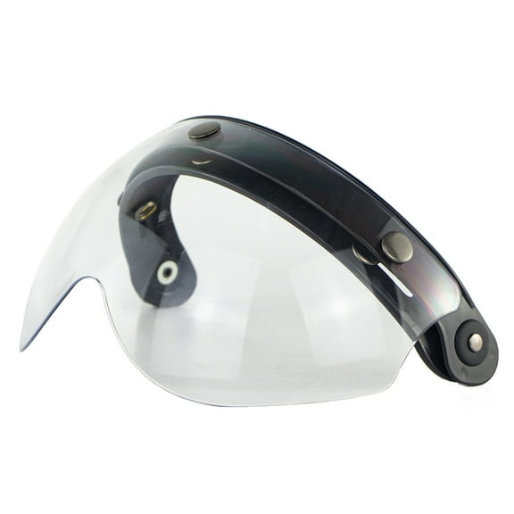 ZPAQI Universal 3-Snap Flip Up Open Face Motorcycle Helmet Visor Lens Shield Sunglass