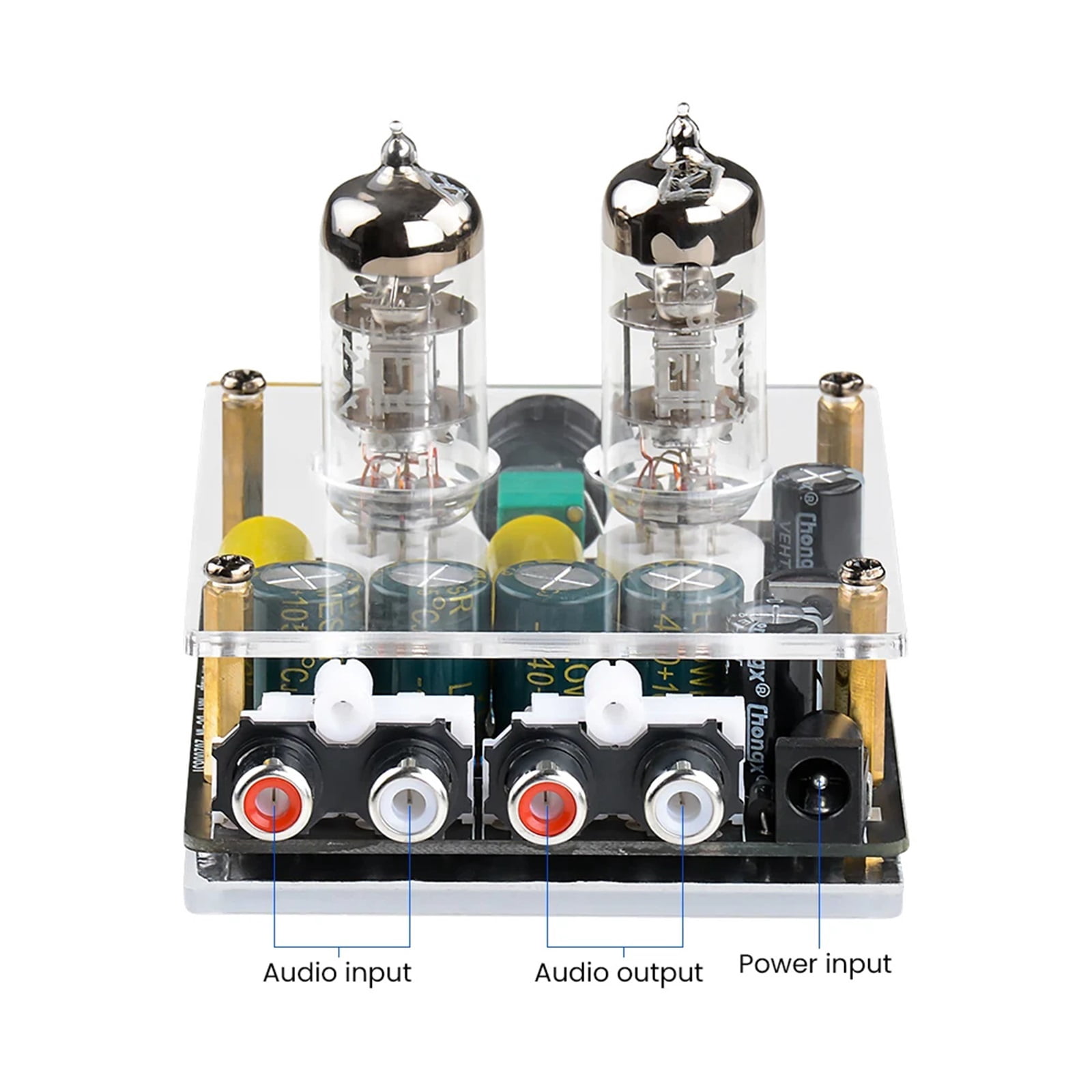 Upgraded 6A2 Tube Preamplifier Amplifiers HiFi Preamp Bile Buffer Audio Amp Speaker Sound Amplifier Home Theater DIY ,Multiple inputs