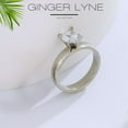 thumbnail image 2 of Sabrina Wedding Ring Set for Women Cz Stainless Steel Band and Enagaement Ring Ginger Lyne, 2 of 6