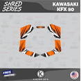 thumbnail image 3 of Kalair GFX Graphics Kit for Kawasaki ATV KFX 80 (2003-2006) Shred Series, 3 of 5
