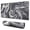 Ligne Grise, variante sur Tapis de Souris Épais Gris Imperméable, Caoutchouc+multispandex Lavable Thème pour Bureau Maison Jeu 31.5x15.7 Pouces