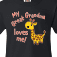 thumbnail image 4 of Inktastic My Great Grandma Loves Me- Cute Giraffe Youth T-Shirt, 4 of 5
