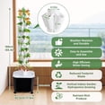 thumbnail image 2 of 50-Pod Hydroponic System, 10-Tier Vertical Garden Tower with Timer, Hydroponics Growing System with 50L Water Tank for Indoor Outdoor Plants, 2 of 9