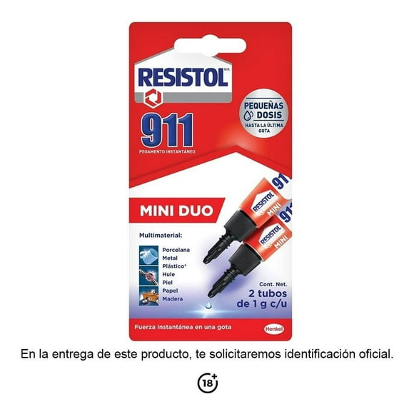 Resistol Mini Duo Resistol 2 Tubos de 1 g