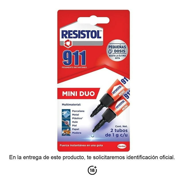 Resistol Mini Duo Resistol 2 Tubos de 1 g