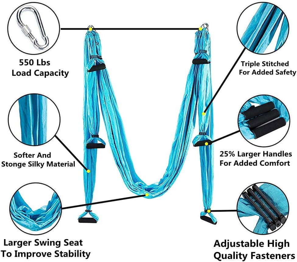 Aerial Yoga Swing Set Green Nylon Ultra Strong
