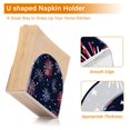 thumbnail image 5 of Yayeee Napkin Holder for Table Kitchen Paper Tissue Organization, Red and Blue Fireworks Pattern, 5 of 8