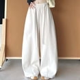 thumbnail image 3 of Baggy Barrel Sweatpants for Women 2026 Trendy Elastic Waist Wide Leg Casual Loose Lantern Trouser Pants, 3 of 4