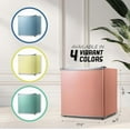 thumbnail image 6 of Mini Fridge For Bedroom, Skincare Refrigerator, Portable Cooler & Warmer for Makeup, for Office & Home, Mini (4 L / 6-Can), Blush Red-tss, 6 of 7