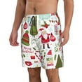 thumbnail image 2 of Logiee Snowflakes Santa Claus Print Mens Swim Trunks Quick Dry Board Shorts,Breathable Hawaii Beach Shorts Swimwear Bathing Suits-XX-Large, 2 of 6