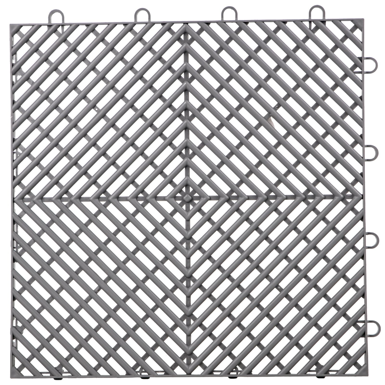 VEVOR 12x12x0.5 Gray Interlocking Tiles, for Pool Shower Bathroom 50 Piece