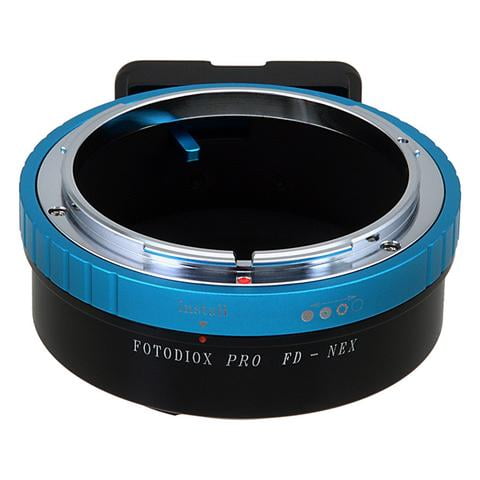 Fotodiox Pro Lens Mount Adapter - Canon FD & FL 35mm SLR lens to Sony Alpha E-Mount Mirrorless Camera Body with Built-In Aperture Control Dial