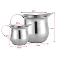 thumbnail image 4 of Jarra para espumar leche, taza de cocina de acero inoxidable con acabado espejo de 240ml, boca ancha con pico vertedor, 4 of 5