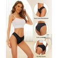 thumbnail image 2 of Sunm Boutique Seamless Underwear for Women Lace Panties No Show Bikini Underwear Sexy Cute Cheeky Hipster Stretch High Cut, 2 of 6