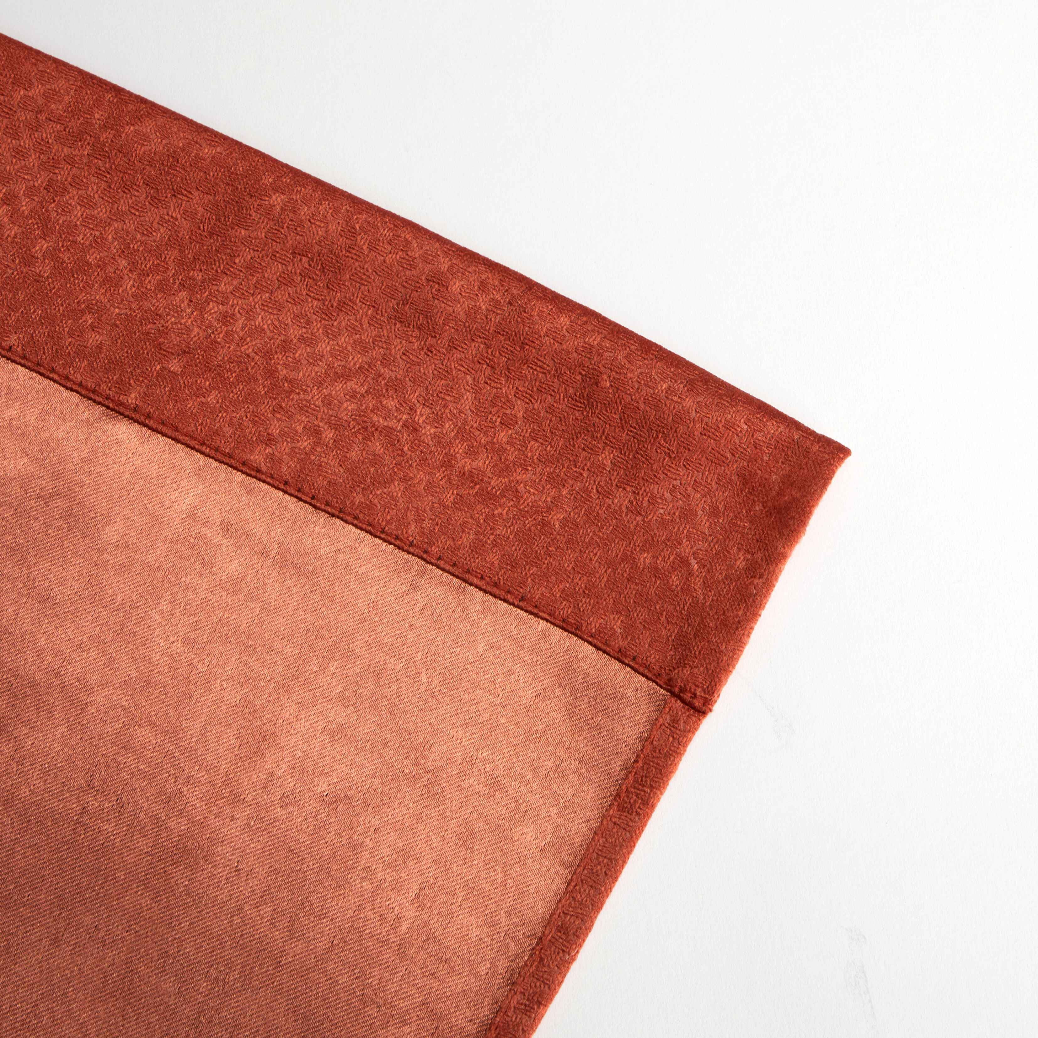 Mainstays Metallic Blackout Curtain Panel Set, Red Canyon, 27.5 in W x 63 in L