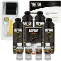 Raptor Mesa Gray Urethane Spray-On Truck Bed Liner Roller,Tray, Brush, 4 Liters