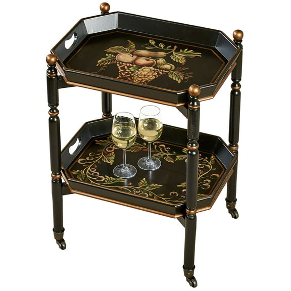Noble Bounty Serving Cart Black