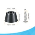 thumbnail image 2 of Uxcell 0.51" H x 0.83" W Rubber Bumper Feet with Stainless Steel Washer and Screws 12Pack, 2 of 5