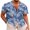 Palm Leaf-Denim Blue, variant on COOFANDY Mens Hawaiian Shirt Short Sleeve Buttoon Down Shirts Casual Tropical Floral Summer Linen Shirts Celadon Green- Palm Leaf XL