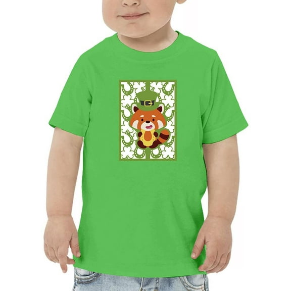 Leprechaun Red Panda T-Shirt Toddler -Image by Shutterstock, 2 Toddler