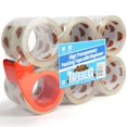 thumbnail image 1 of czcpp-Packing Tape with Dispenser, 2.7mil Thick, 1.88" x 55yd Storage Packaging Tape 12 Rolls Heavy Duty Tape Refills Clear Adhesive Box Tape Long Lasting for Sealing, Moving, Shipping, 1 of 4