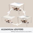 thumbnail image 3 of Kozyard Elizabeth Outdoor Louvered Pergola Sun Shade Aluminum Pergola Rainproof Gazebo with Adjustable Roof for Outdoor Deck Patio Garden Yard (10' x 12'), 3 of 9