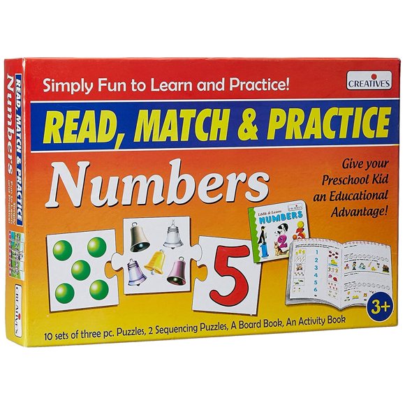 ISTAR Read Match & Practice Numbers Board Educational Games and Puzzles for kids