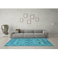 thumbnail image 3 of Ahgly Company Indoor Rectangle Oriental Light Blue Industrial Area Rugs, 7' x 9', 3 of 4