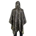 thumbnail image 6 of YOUTHINK Rain Poncho, Waterproof Army Hooded Ripstop Rain Poncho Military Camping Hiking, 6 of 7