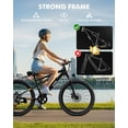 thumbnail image 4 of Actbest 27.5" Electric Bike for Adults, 21-Speed, 500W Motor, 48V 10.4Ah, Full Suspension, Long Range, Mountain Ebike for Man Teens, 4 of 8