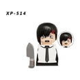 thumbnail image 1 of MOC Anime Assemble Compatible Movable Chainsaw Man WM6159 KT1067 Denji Makima Aki Power s Jouets Modèle Cadeaux, 1 of 5